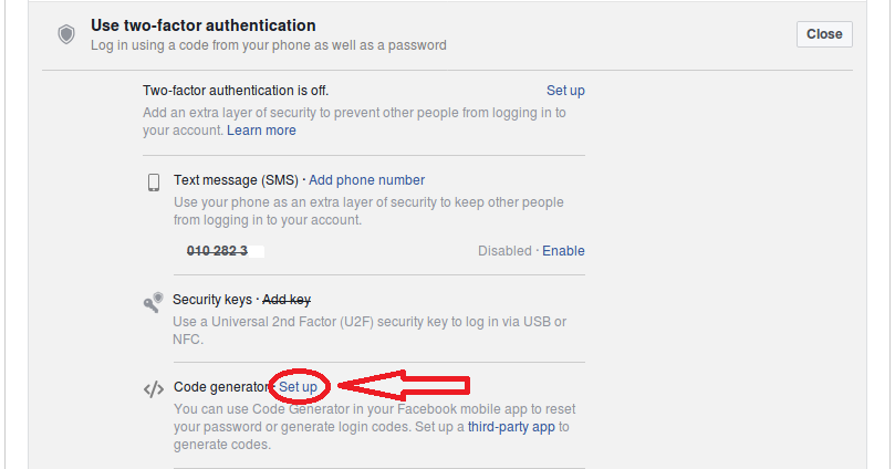 Facebook code generator numbers Facebook code generator numbers